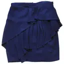 Blue Viscose Skirt Cos