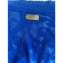 Blue Viscose Knitwear Versace Jeans Couture