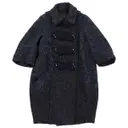 Blue Wool Coat Louis Vuitton