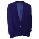 Blue Wool Jacket Gianni Versace - Vintage