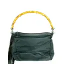 Bamboo Top Handle cloth handbag Gucci