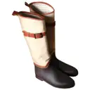 Brown Cloth Boots Chloé