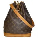 Brown Cloth Handbag Noé Louis Vuitton - Vintage