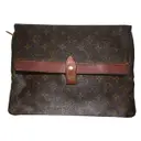 Brown Cloth Clutch bag Louis Vuitton