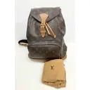 Montsouris Vintage cloth backpack Louis Vuitton