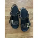 Buy Fendi T-Bar cloth sandal online