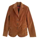 Brown Cotton Jacket Burberry