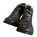 Leather lace up boots A1923