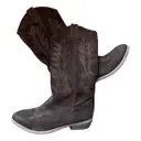 Leather cowboy boots About