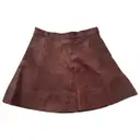 Leather mini skirt A.L.C