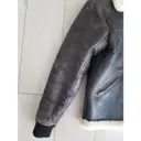 Leather coat APC