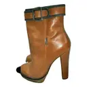 Leather ankle boots Armani Jeans