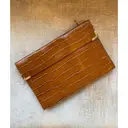 Leather clutch bag Aspinal Of London