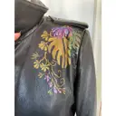 Leather biker jacket Balenciaga