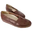 Leather flats Bally - Vintage