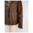 Leather biker jacket Balmain