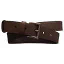 Brown Leather Belt Prada