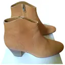Brown Leather Boots Isabel Marant