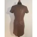 Leather mid-length dress CAROLINE BISS