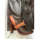 Leather boots Celine