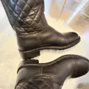 Leather boots Chanel