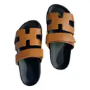 Chypre leather sandal Hermès
