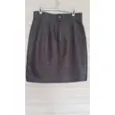 Buy Claude Montana Leather mid-length skirt online - Vintage