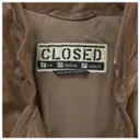 Buy Closed Brown Leather Biker jacket online