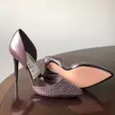 Leather heels Coach