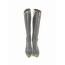 Leather boots Costume National - Vintage