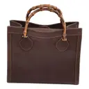 Diana Bamboo leather tote Gucci