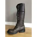 Leather boots Bikkembergs - Vintage