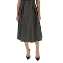 Leather mid-length skirt Dolce & Gabbana