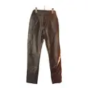 Leather straight pants EL CORTE INGLES - Vintage