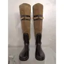 Leather wellington boots Elisabetta Franchi