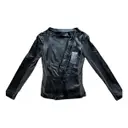 Leather biker jacket Emporio Armani