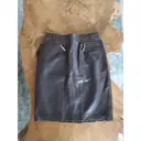 Leather mini skirt Escada - Vintage
