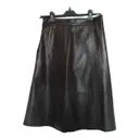 Fall Winter 2019 leather mid-length skirt Sézane