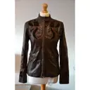 Leather biker jacket Femme by Michele Rossi