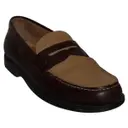 Brown Leather Flats Church's