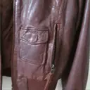 Leather biker jacket Gas