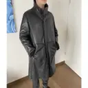 Buy Giorgio Armani Leather coat online
