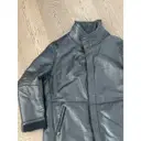 Leather coat Giorgio Armani