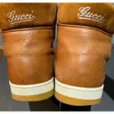 Leather high trainers Gucci