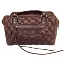 Brown Leather Handbag Balenciaga