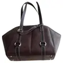 Brown Leather Handbag Lancel