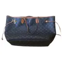 Brown Leather Handbag Neverfull Louis Vuitton