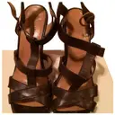 Max Mara Brown Leather Heels for sale