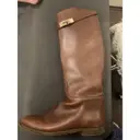 Leather riding boots Hermès