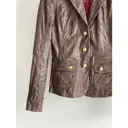 Leather biker jacket Hilfiger Collection